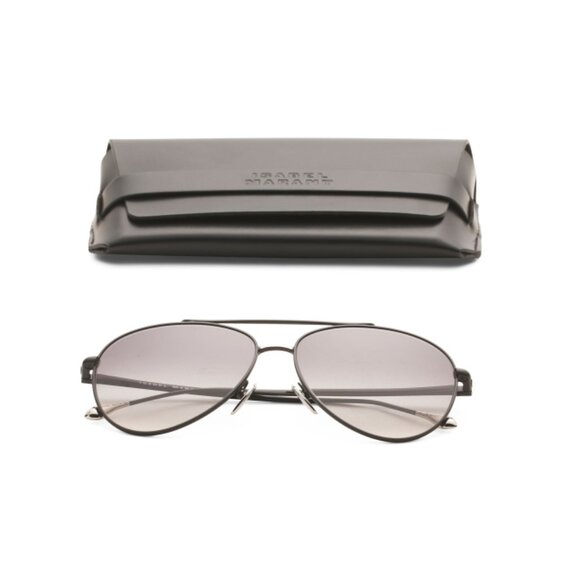 ISABEL MARANT Black 60mm Aviator Sunglasses - Picture 1 of 2